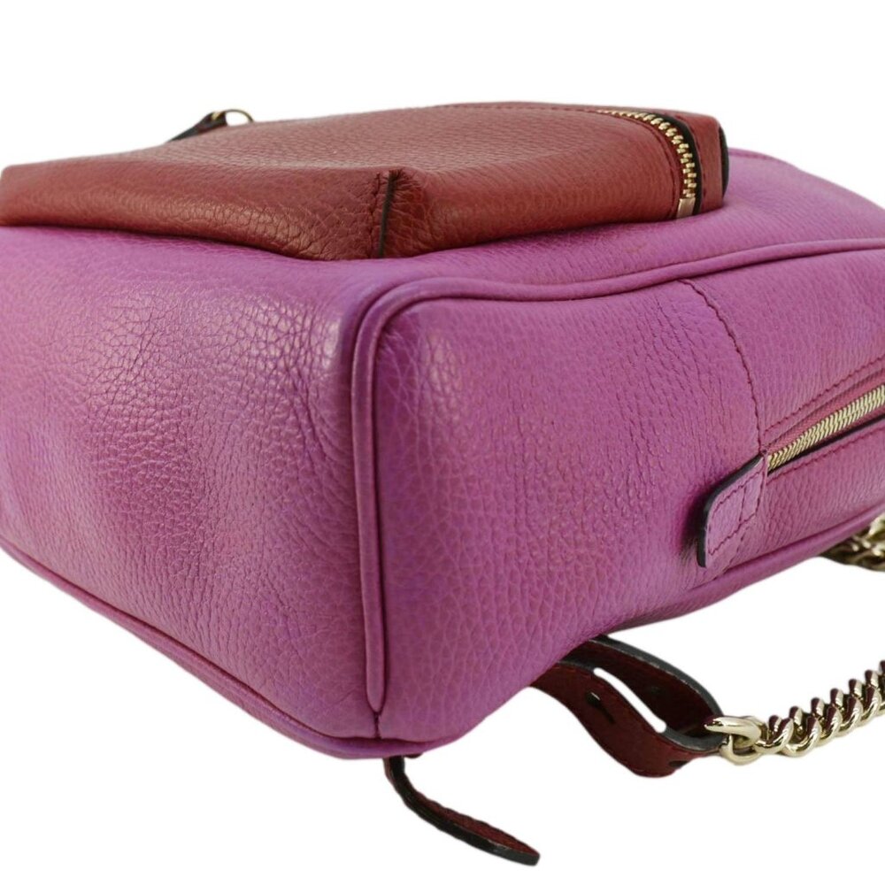 Gucci  Soho Leather Backpack Pink 431570 - Picture 6 of 11